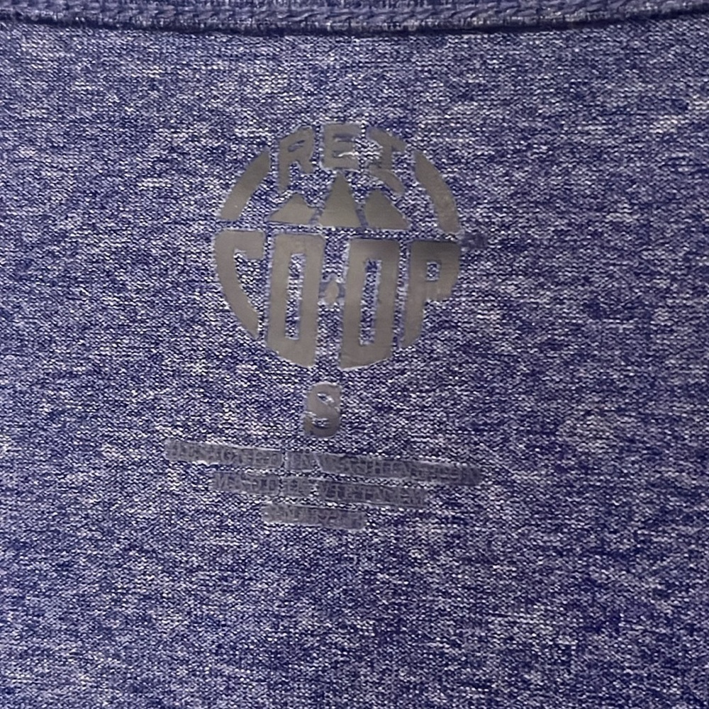 REI Co op short sleeve crew neck shirt purple marble color women’s size small - Picture 3 of 5